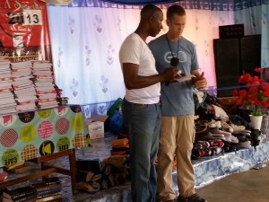 Pastor Fred with Reid in Ningo 9:13