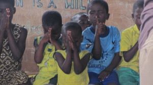 Children praying